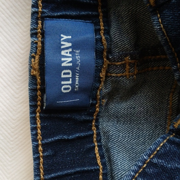 old navy pull-on dark wash skinny jeans 24 months baby girl - Picture 2 of 7
